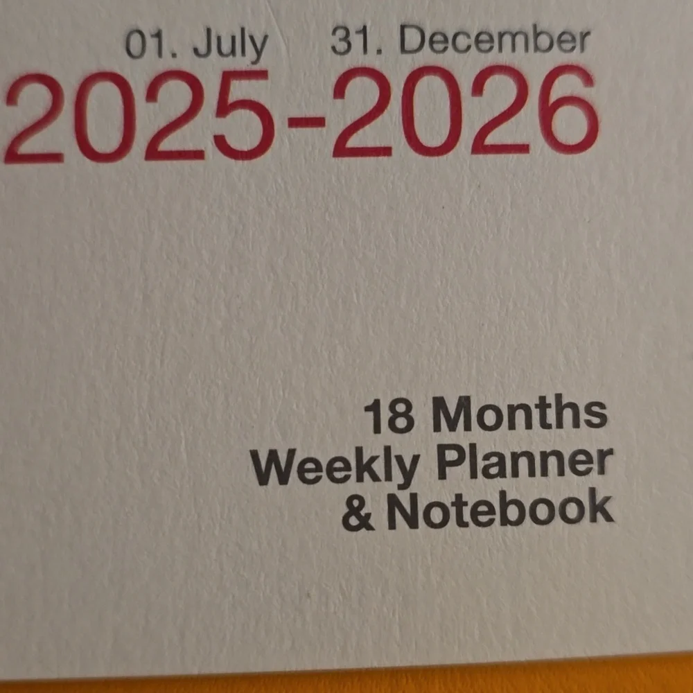❤️BUY 5 GET 3 FREE Weekly Planner & Notebook Medium (A5) 2026,18 Months, English